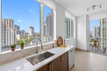 Penthouse floor plans on the 16th and 17th floors